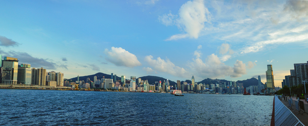 waterfront,watercraft,water,travel,town,skyscrapers,skyline,sky,seashore,sea,river,outdoors,landscape,hong kong,harbor,downtown,daylight,dawn,coast,clouds,cityscape,city,buildings,architecture