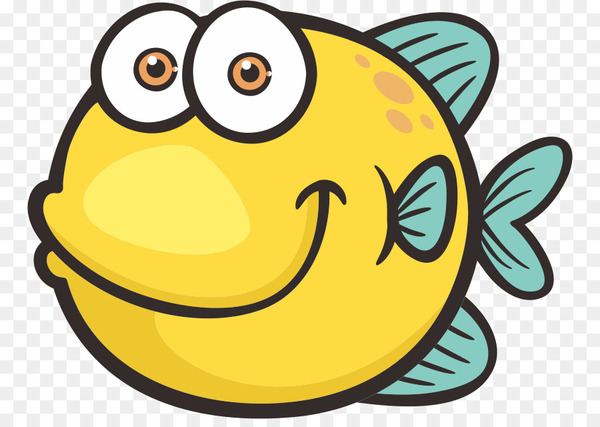 cartoon,fish,color,symbol,software,logo,blue,emoticon,food,smiley,yellow,membrane winged insect,smile,beak,happiness,png