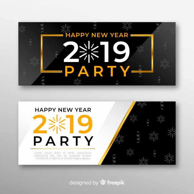 banner,happy new year,new year,party,design,banners,celebration,happy,confetti,holiday,event,elegant,golden,happy holidays,flat,new,firework,flat design,december