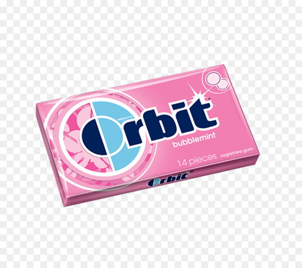 chewing gum,mentha spicata,peppermint,orbit,mint,extra,candy,bubble gum,wrigley company,flavor,sweetness,eclipse,5,pink,brand,magenta,png