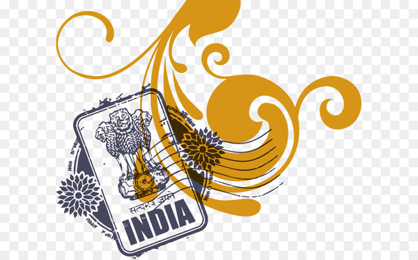 india,indian passport,passport stamp,rubber stamp,flag of india,passport,indian cuisine,postage stamps,textile,postmark,yellow,text,line,graphic design,logo,brand,symbol,png