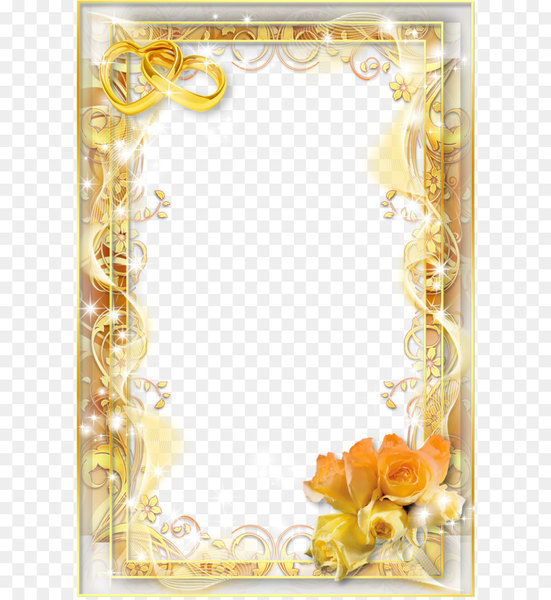 Free: Wedding invitation Picture frame - Wedding frame PNG 