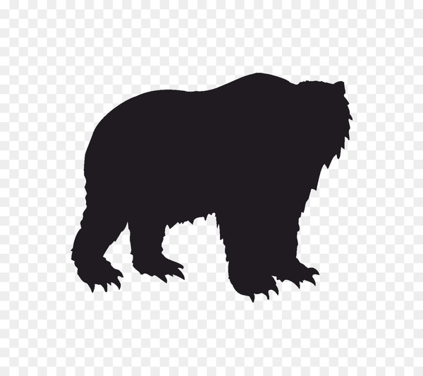 grizzly bear,bear,polar bear,american black bear,kodiak bear,caucasian shepherd dog,sticker,pizzly,animal,digital stamp,cap,decal,herding dog,brown bear,wildlife,silhouette,carnivoran,terrestrial animal,snout,black,mammal,fauna,black and white,png