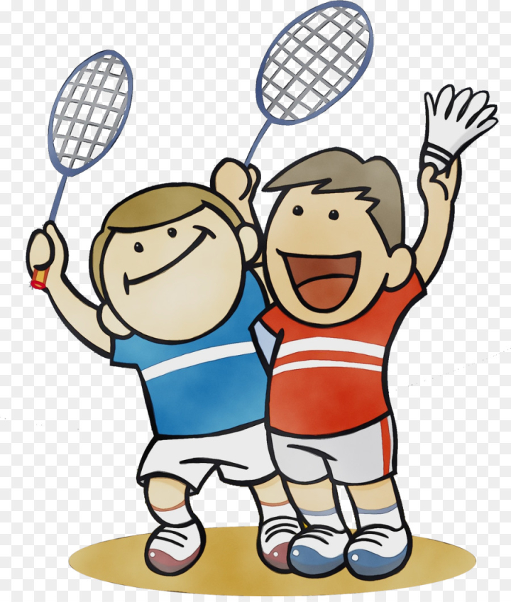 Free: Badminton, Shuttlecock, Sports, Cartoon, Tennis Racket PNG 