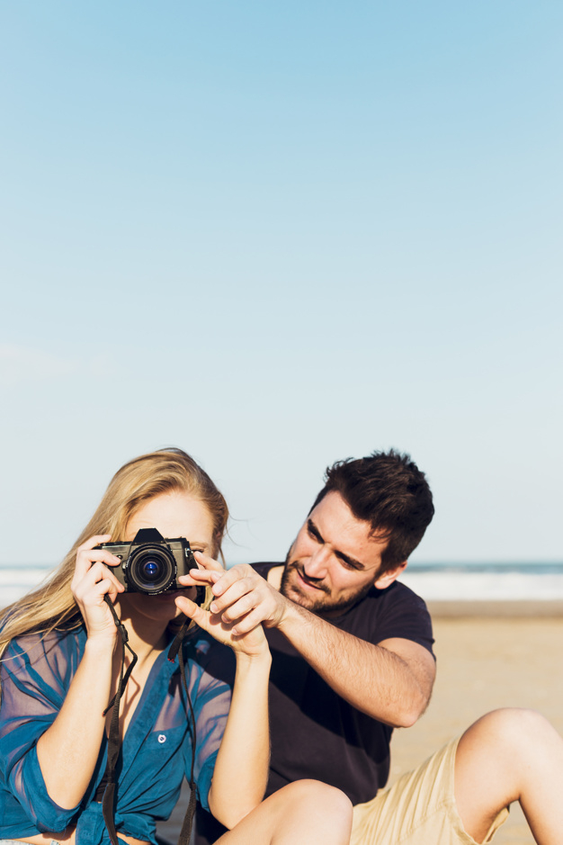 people,travel,water,love,technology,summer,camera,man,nature,beach,sea,space,couple,ocean,fun,vacation,sand,trip,relax,female