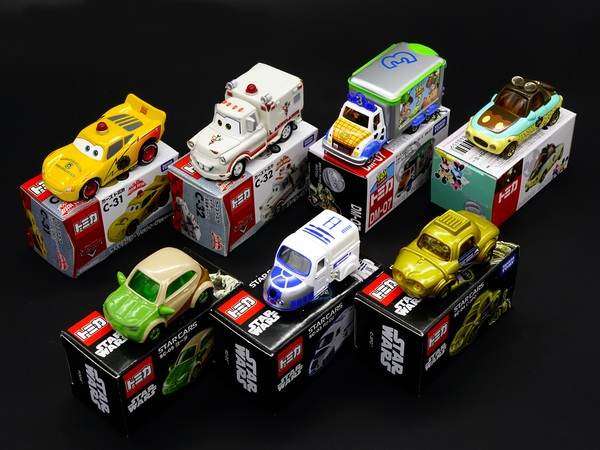 automobile,box,collection,cute,die cast,disney,leisure,mini,star wars,toy cars,toys,Free Stock Photo