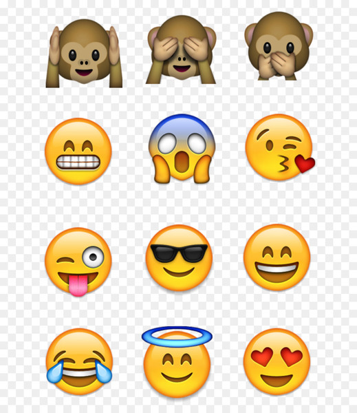 emoji,emoticon,smiley,whatsapp,three wise monkeys,iphone,ios 11,meaning,message,yellow,face,facial expression,smile,laughter,happiness,png