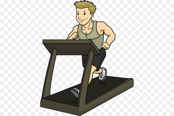 Free: Physical exercise Physical fitness Cartoon Treadmill Clip
