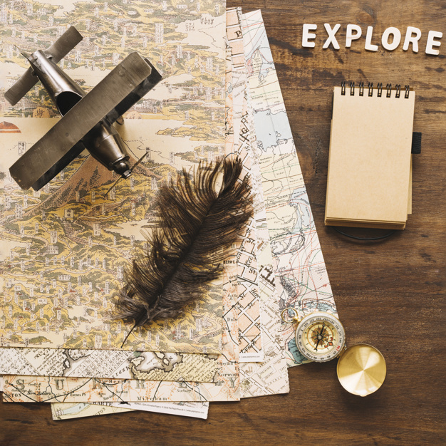 vintage,travel,retro,world,space,plane,square,feather,notebook,compass,search,adventure,tourism,old,life,toy,studio,maps,wooden,trip