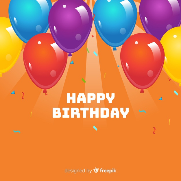 Free: Happy birthday balloons background 
