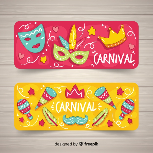 enjoyment,disguise,cheerful,parade,masks,mystery,drawn,entertainment,masquerade,show,celebrate,carnaval,mask,carnival,event,holiday,festival,celebration,hand drawn,banners,hand,party,banner