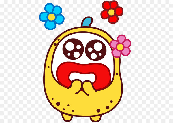 sticker,line,cartoon,momo,fansite,smiley,facial expression,yellow,smile,cheek,nose,pink,happy,emoticon,pleased,art,png