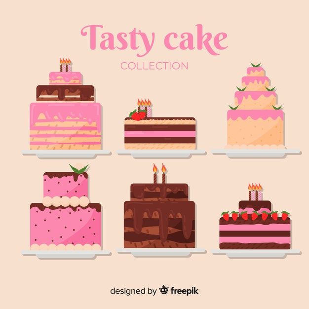 Birthday cake illustration flat design, perfect for birthday or celebration  themed designs 6225995 Vector Art at Vecteezy