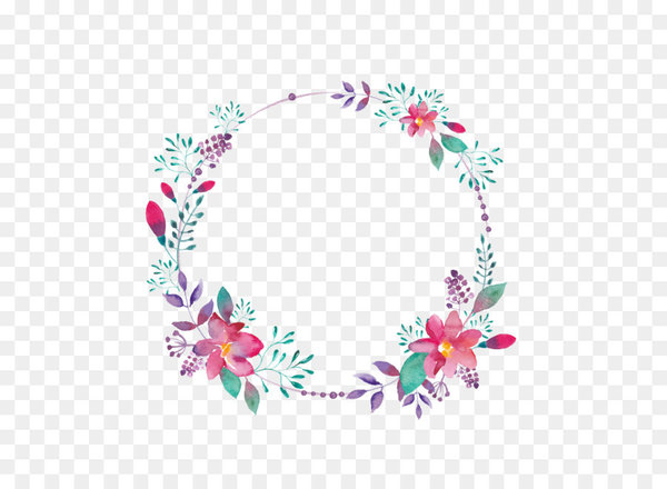 flower,picture frames,watercolour flowers,wreath,desktop wallpaper,circle,petal,color,purple,creativity,pink,product,pattern,square,design,line,rectangle,png