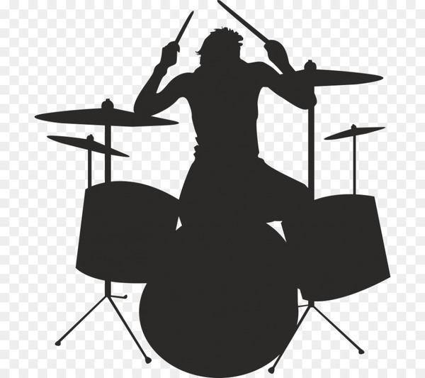 drum set silhouette png