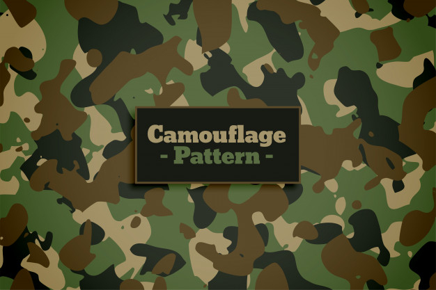 Green camouflage seamless pattern background Vector Image