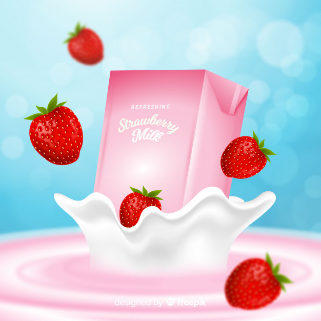 background,marketing,milk,advertising,strawberry,package,advertisement,ad,commercial