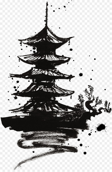 japan,ink,croquis,fukei,download,cartoon,painting,ink wash painting,fundal,mu1ef9 thuu1eadt,fir,pine family,plant,calligraphy,art,visual arts,monochrome photography,tree,christmas decoration,graphic design,christmas tree,branch,conifer,spruce,monochrome,black and white,png