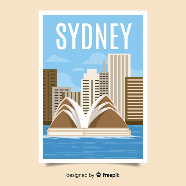 ready to print,ready,sydney,promotional,colourful,beautiful,print,tourism,buildings,architecture,colorful,presentation,marketing,retro,template,travel,poster,flyer