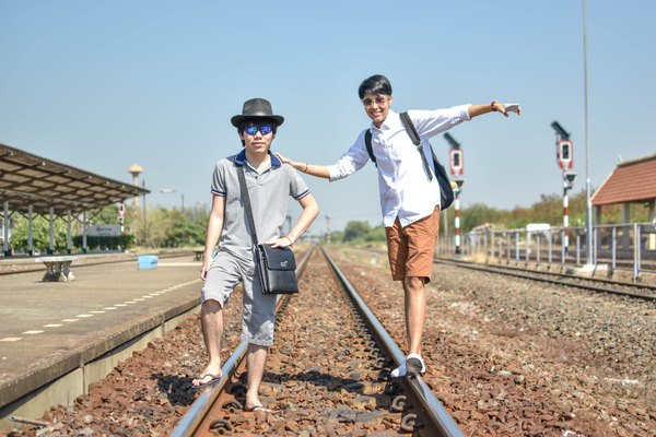 cc0,c3,friend,railroad,train,travel,tourists,thailand,station,free photos,royalty free