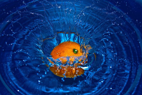 orange,water