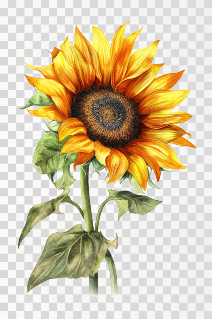 Hand Drawn Sunflower Sketch Line Art 10863910 PNG