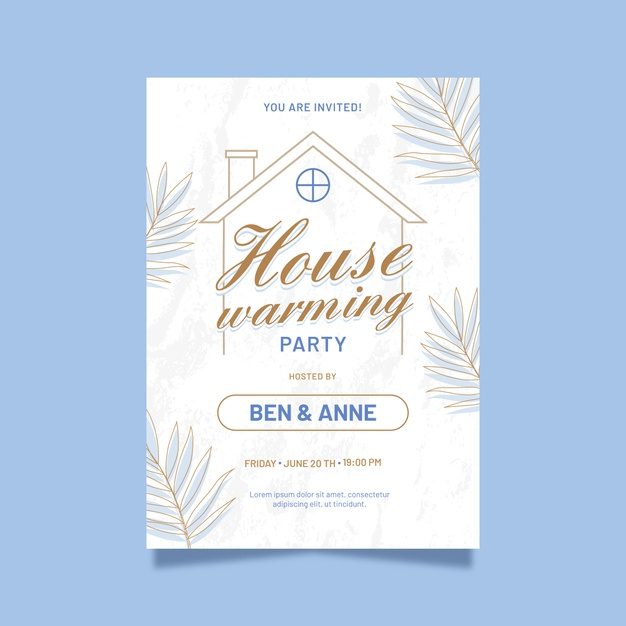 Housewarming Invitations - Customize & Print or Download