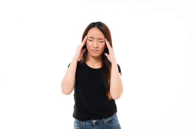 paiful,agony,migraine,touching,disappointment,brunette,long,attractive,casual,standing,pretty,headache,adult,depression,arms,closed,korean,problem,portrait,pain,touch,asian,stress,sick,young,lady,head,tshirt,eyes,japanese,cute,chinese,hair,hands,girl,woman