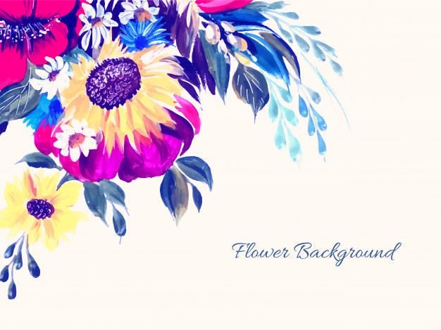 Free: Beautiful elegant flower background Free Vector 