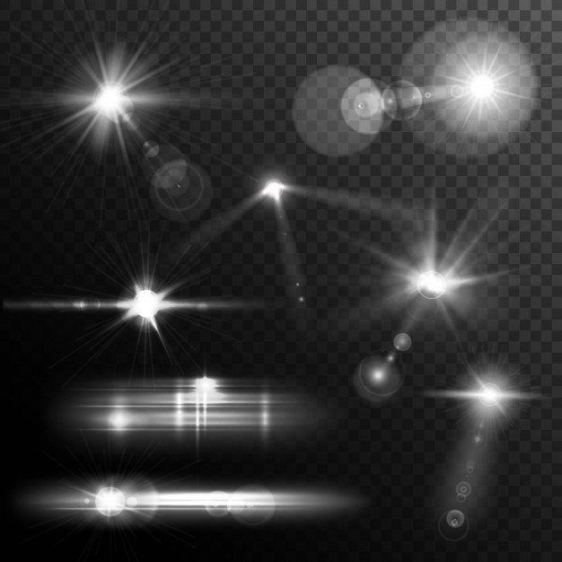 Lens Flare PNG Vector Images with Transparent background