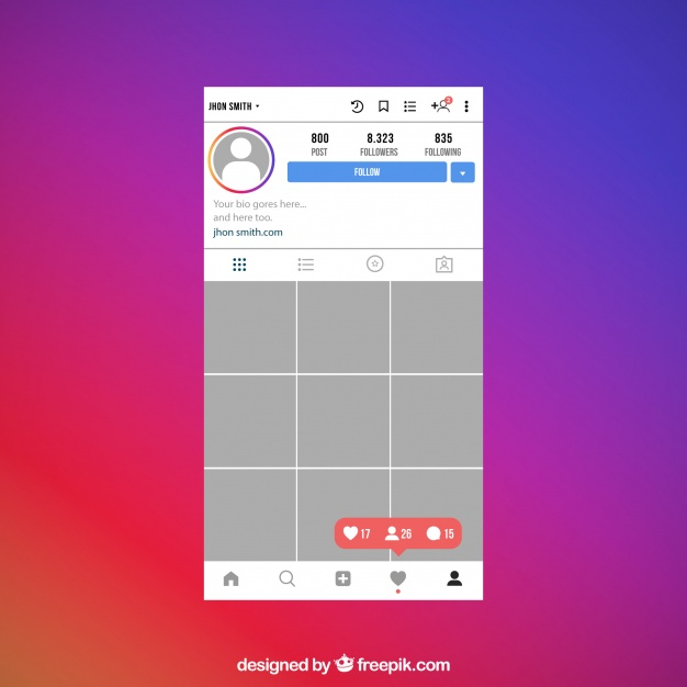 Free: Instagram post with transparent background Free Vector 