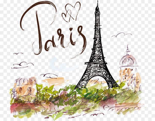 The Eiffel Tower Drawing by Thomas Cornell - Pixels