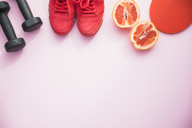 background,paper,green,sport,fitness,green background,pink,red,red background,fruit,health,gym,orange,shape,backdrop,pink background,shoes,desk,orange background,sweet