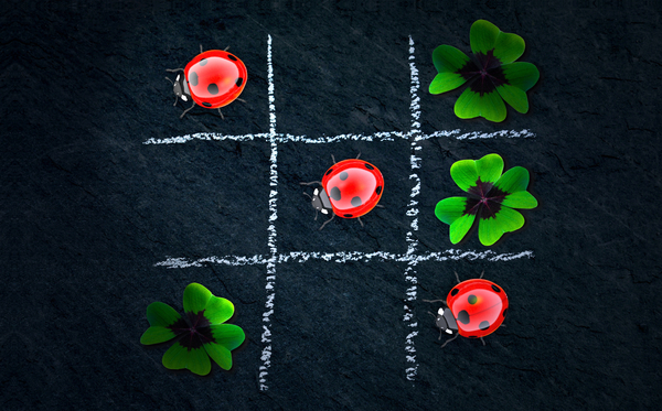cc0,c4,klee,lucky clover,tic tac toe,puzzles,puzzle,emotion,solution,greeting card,abstract,beetle,play,four-leaf,free photos,royalty free