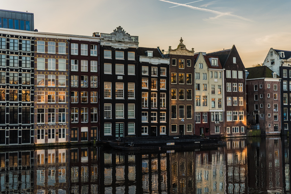 amsterdam,apartment,architecture,buildings,city,daylight,exterior,facade,family,home,houses,modern,outdoors,reflections,town,travel,water,windows,Free Stock Photo