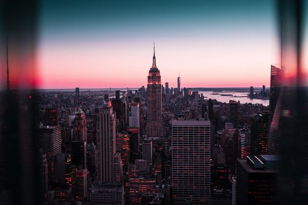 drone,drone view,forest,night,architecture,building,neon,light,night,city,building,view,pink,sunset,sunrise,gradient,blue,skyline,sky,top view,new york,free stock photos