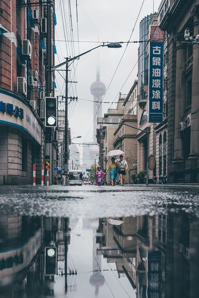 street,road,chimney,reflection,lake,forest,shanghai,city,building,city,street,road,wet,water,puddle,reflection,rain,china,shanghai,free images