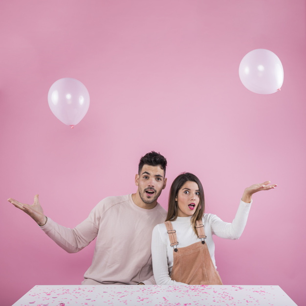 background,birthday,party,love,woman,light,camera,man,table,pink,celebration,valentine,white background,balloon,holiday,square,couple,white,pink background,balloons,mouth,birthday background,fun,open,studio,light background,birthday party,party background,love background,romantic,together,young,air,celebration background,background white,beautiful,sitting,portrait,lifestyle,beauty woman,love couple,relationship,flying,adult,shot,playing,pretty,looking,leisure,two,girlfriend,wonder,handsome,casual,open mouth,boyfriend,cheerful,format,joyful,amazed,at,studio shot,looking at camera,square format,with