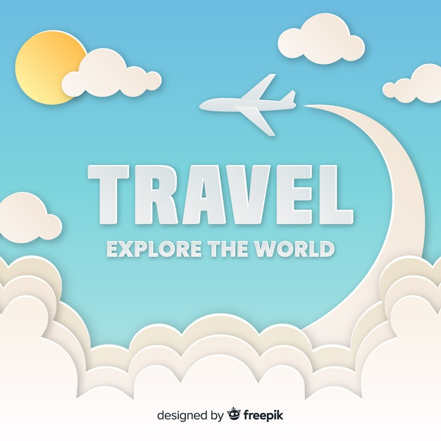 touristic,worldwide,baggage,cut out,traveler,traveling,cut,paper background,sky background,journey,paper plane,holidays,trip,vacation,tourism,plane,world,sky,cloud,paper,travel,background
