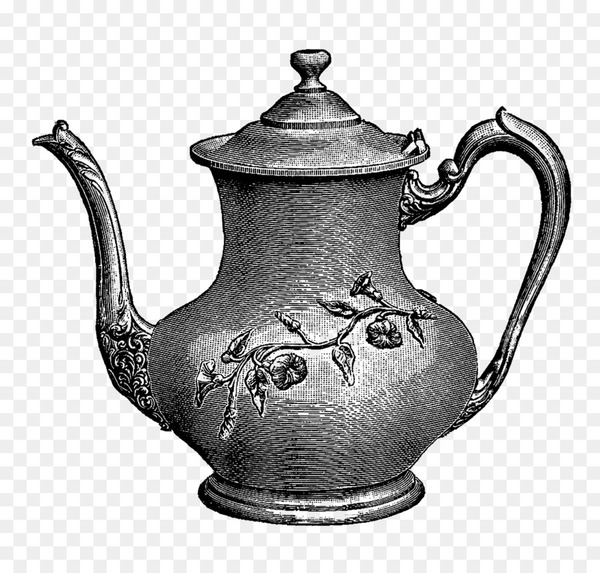 tea,borders and frames,paper,teapot,art,drawing,tableware,teacup,kettle,lid,serveware,coffee percolator,earthenware,small appliance,ceramic,still life photography,dishware,pitcher,cookware and bakeware,jug,silver,metal,png