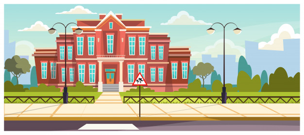 background,label,school,city,education,building,red,red background,layout,sketch,flat,architecture,creative,modern,university,brick,college,background red,class