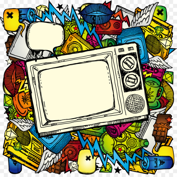 television,television show,drawing,royaltyfree,retro television network,stock photography,shutterstock,graffiti,broadcasting,play,art,comic book,recreation,fiction,fictional character,games,technology,cartoon,png