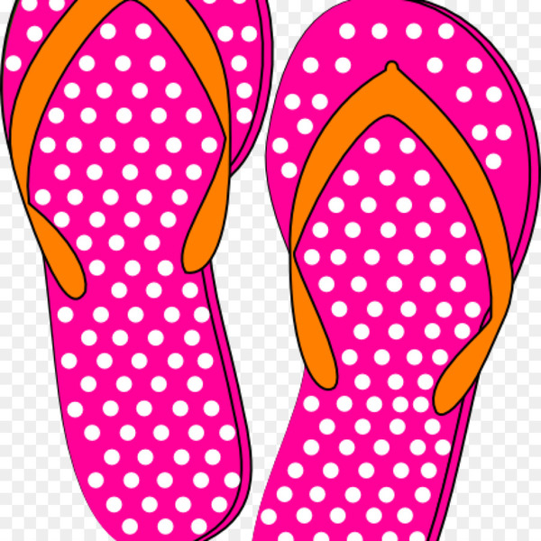 slipper,flipflops,sandal,shoe,footwear,green flip flops,badeschuh,pink,yellow,polka dot,magenta,png