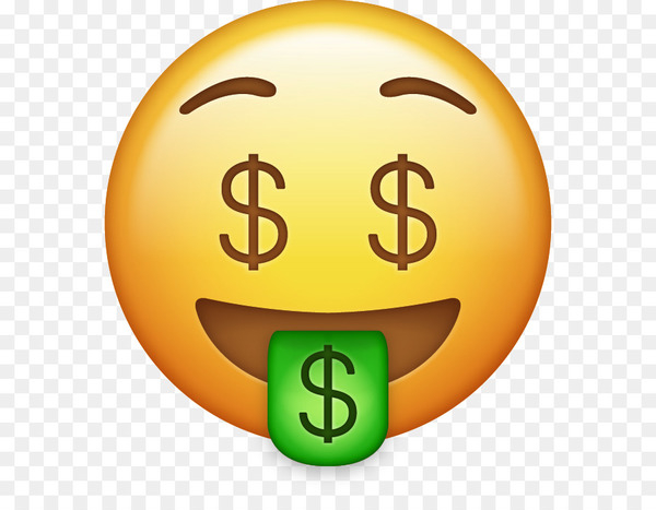 emoji,money bag,money,emoticon,sticker,smiley,computer icons,desktop wallpaper,dollar sign,iphone,ios 10,banknote,yellow,smile,happiness,png