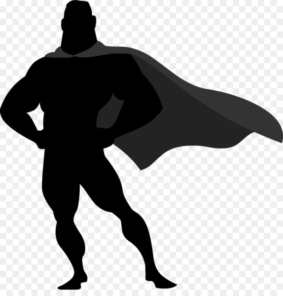 superhero silhouette clip art