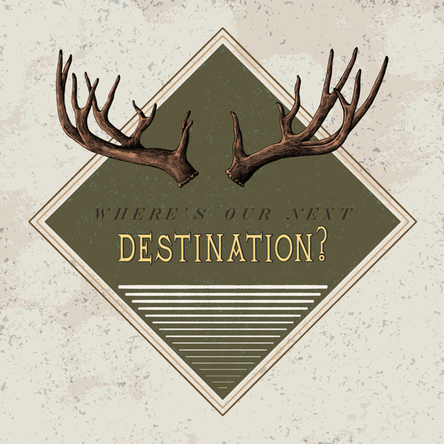 wheres our next destination,wheres,fashioned,adventurous,our,wanderlust,new business,faded,illustrated,old fashioned,textured,destination,antlers,stylish,next,brand identity,wild,old school,journey,startup,classic,brand,identity,old,adventure,product,branding,company,new,creative,deer,graphic,idea,marketing,retro,badge,design,travel,school,vintage,business,logo