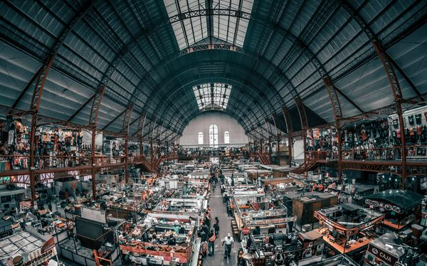 havi,building,city,market,food,vegetable,manufacturing,light,metal,building,market,urban,shopping,city,stall,person,stand,architecture,industrial,warehouse,interior