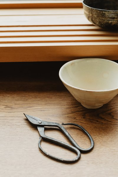  home,bowls,kitchen,ceramic,homemade,scissors,home decor, kitchen tool