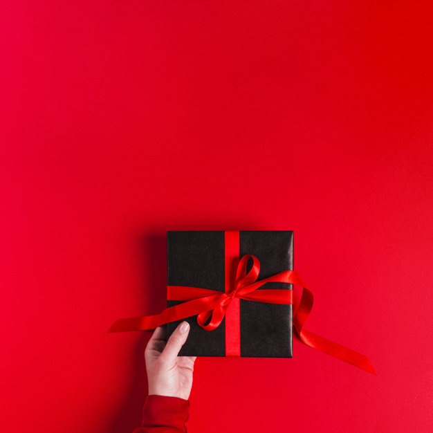 copyspace,lay,gifting,composition,objects,giving,flat lay,concept,top view,top,beautiful,view,decorative,flat,present,celebration,box,hand,gift,birthday,ribbon