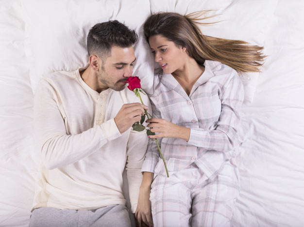 flower,love,house,man,red,home,rose,cute,holiday,room,couple,white,sweet,bed,morning,romantic,together,young,pillow,view